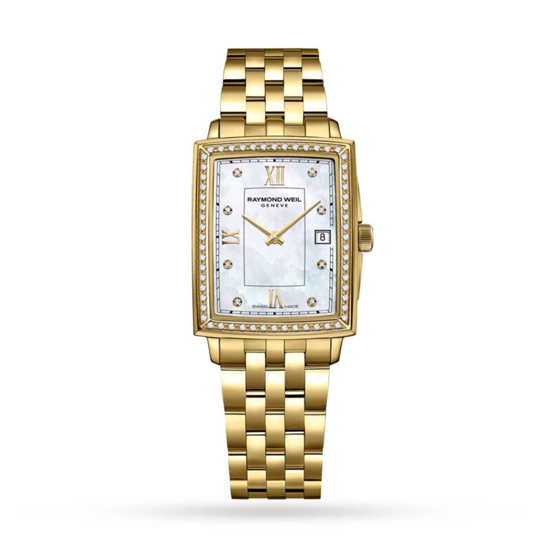 Toccata Ladies Rectangular 68 Diamonds Gold Watch 22.6mm