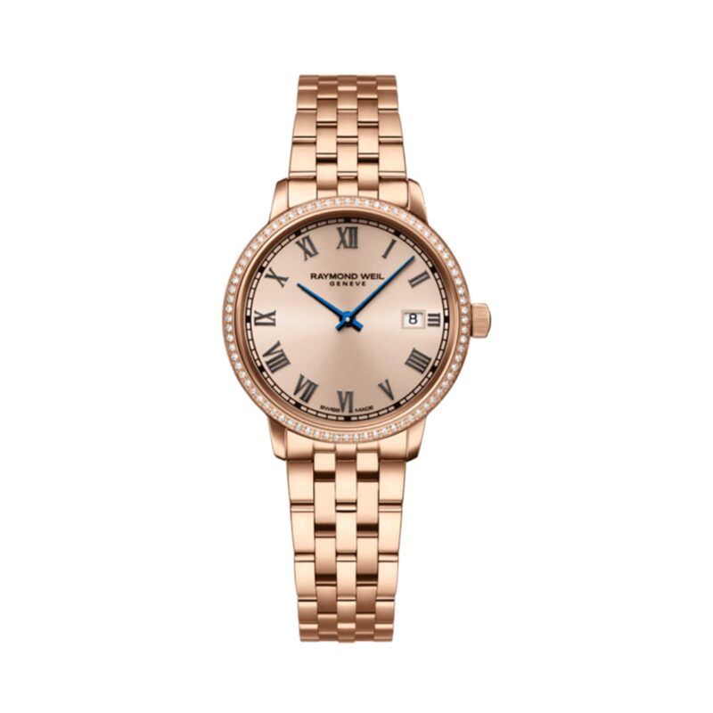 Toccata Ladies Rose Gold PVD 76 Diamonds Quartz Watch, 29mm