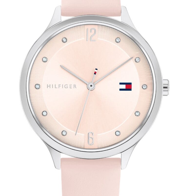 Tommy Hilfiger Ladies Pink Leather Strap Watch 1782429