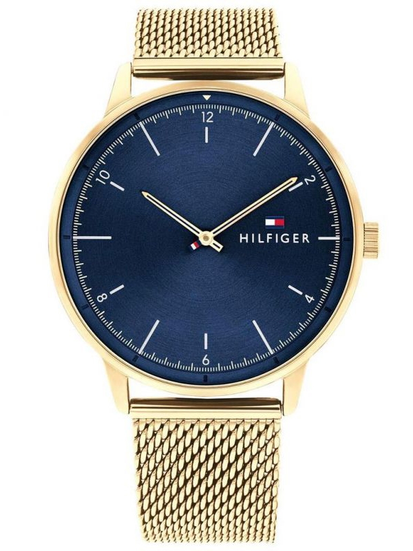 Tommy Hilfiger Mens Hendrix Gold Plated Mesh Watch 1791877
