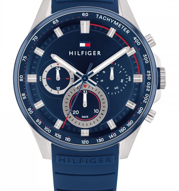 Tommy Hilfiger Mens Max Blue Chronograph Watch 1791970