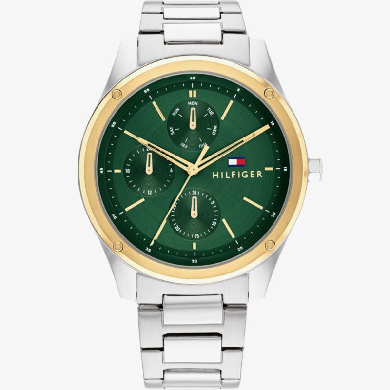 Tommy Hilfiger Mens Tyler Green Dial Watch 1710537