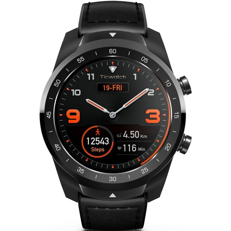 Unisex Mobvoi TicWatch Pro 2020 Black Bluetooth Smartwatch