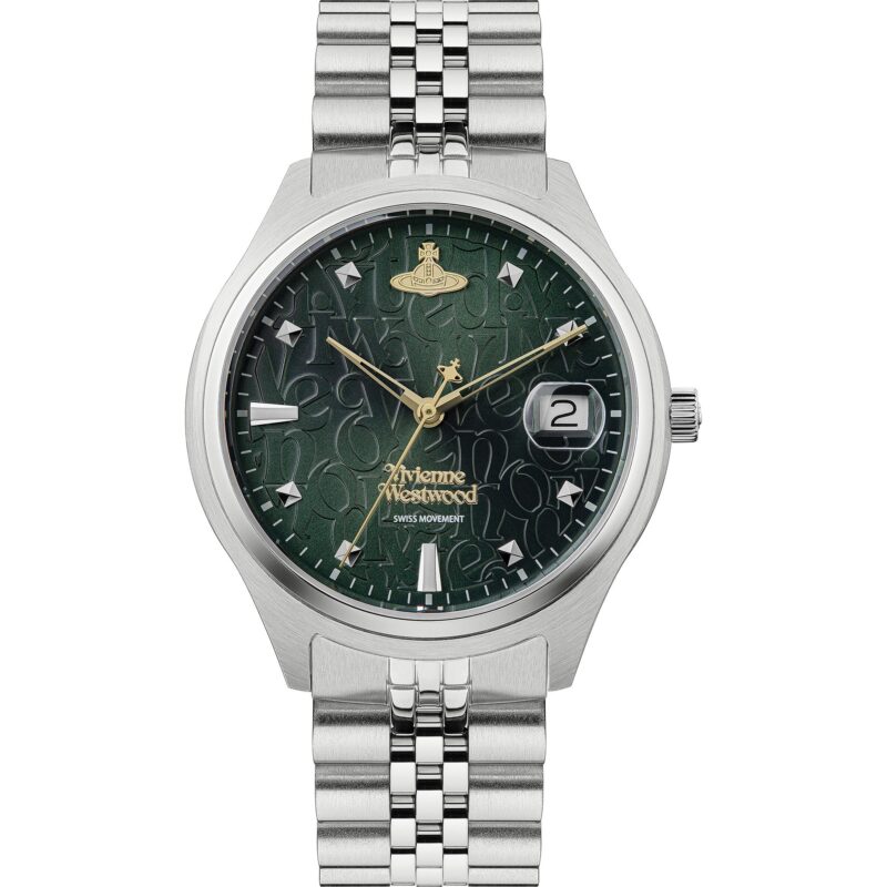 Vivienne Westwood Camberwell Quartz Green Dial Stainless Steel Bracelet Ladies Watch VV261GRSL