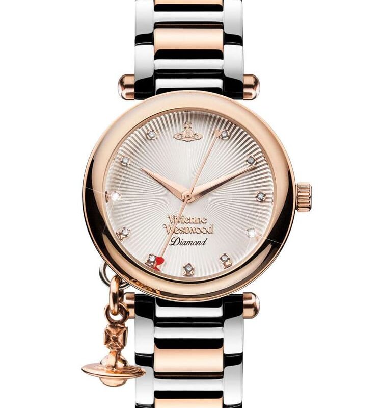 Vivienne Westwood Ladies Orb Diamond Watch VV006SLRS