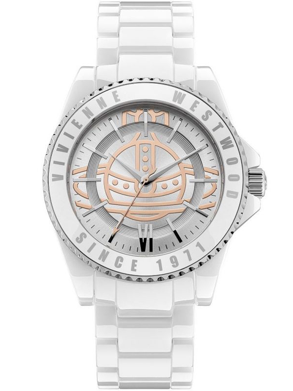 Vivienne Westwood Ladies Sloane White Logo Dial Watch VV048SWWH