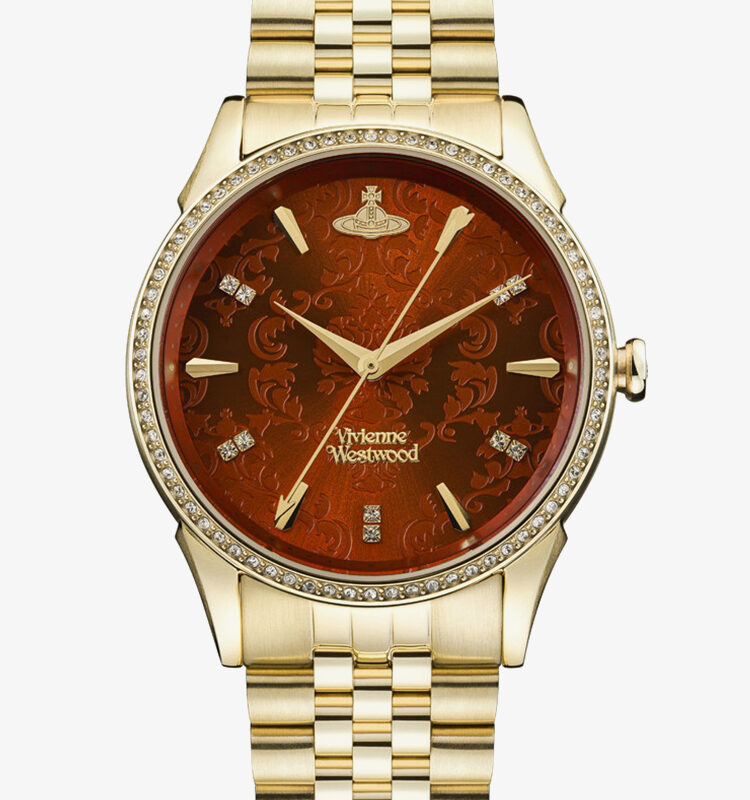 Vivienne Westwood Ladies Wallace Gold Bracelet Watch VV208RDGD