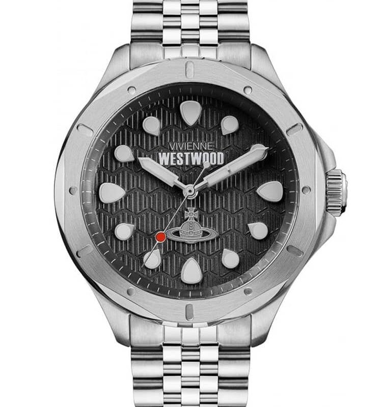 Vivienne Westwood Mens Blackwall Black Dial Bracelet Watch VV219SL