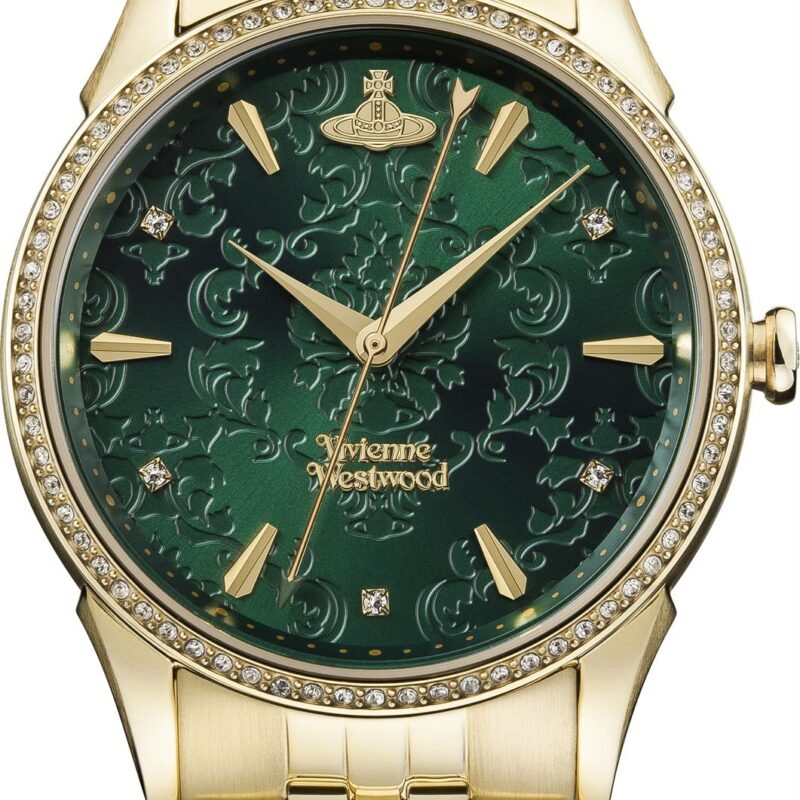 Vivienne Westwood Wallace Quartz Green Dial Gold PVD Stainless Steel Ladies' Watch